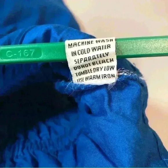 Sim & Sam Woman Cobalt Blue Crop Ruffle Tank Top Spaghetti Straps Peplum Large - Picture 10 of 15